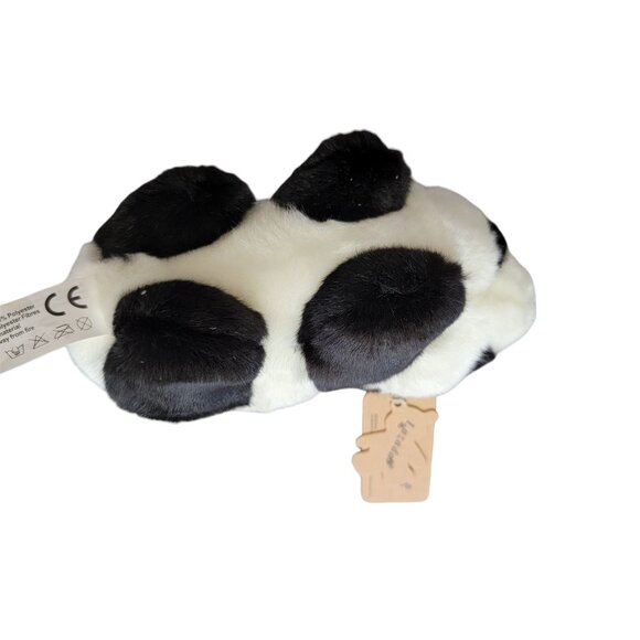 Lazada Panda Bear 7 inch Plush Black White Lying Down Chonk Stuffed Animal Toy - Picture 3 of 8